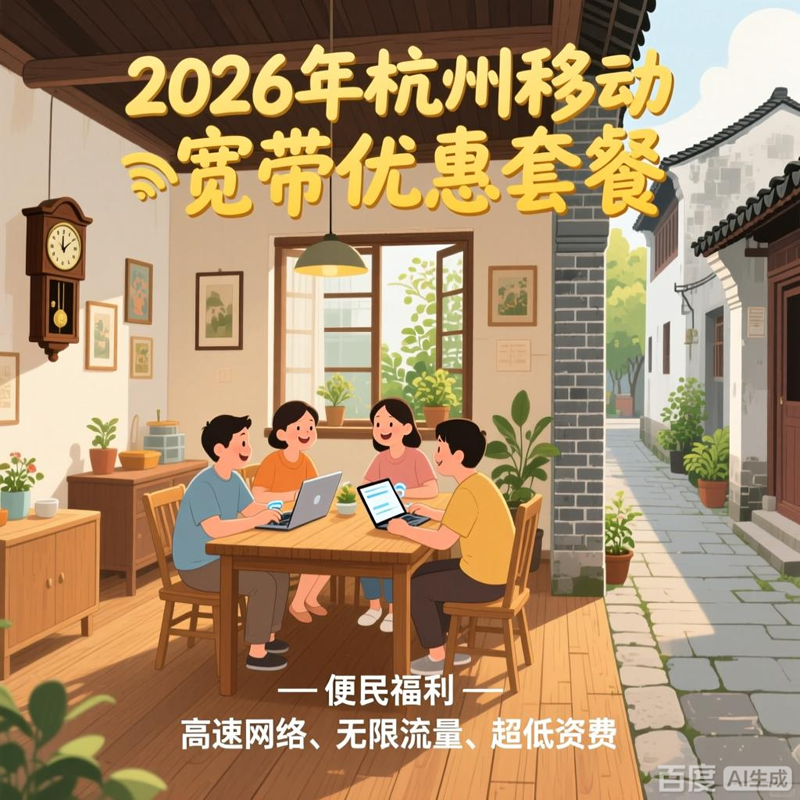 杭州移动宽带包年优惠政策，2026年杭州移动最新活动1000M仅需800元