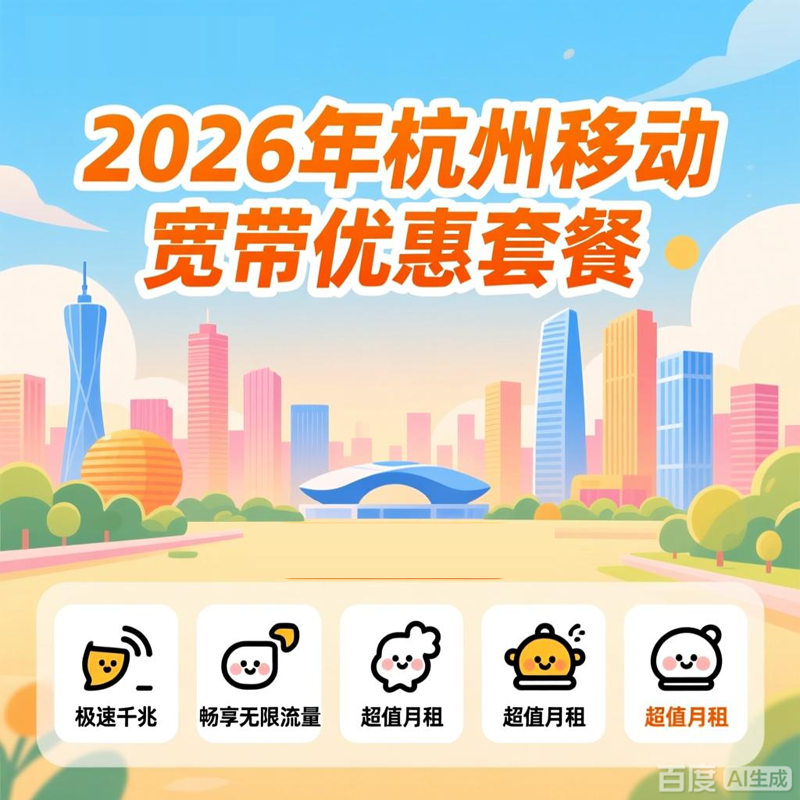 杭州移动宽带1000m？最新活动1000M包1年仅需800元 